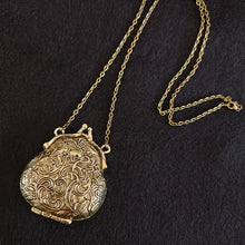 Victorian Coin Purse Locket Necklace