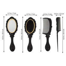 5Pc Vanity Set - Hairbrush & Comb Collection