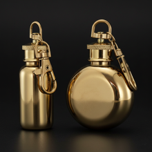Gold Flask Keychain